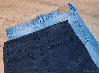 4 ks pánské džíny a džínové kraťasy vel.L - 10
