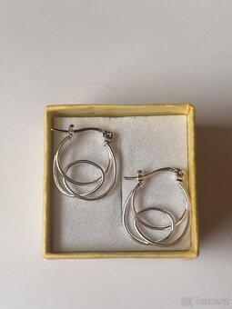 Nové stříbrné náušnice punc 925 - 10