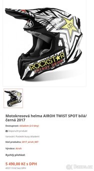 Prodám Airoh twist rockstar - 10