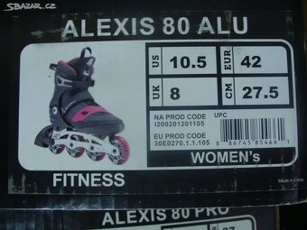 Kolečkové in-line brusle K2 ALEXIS 80 ALU. Nové - 10
