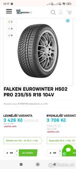 2ks NOVE zimni 235/55/18 Falken - 10