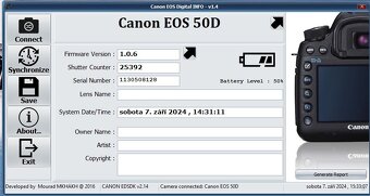 Canon 50D + objektiv Tamron 70-300 + Battery Grip - 10