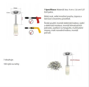 Robustní ruční pneumatický hřebíkovač, nový nepoužitý - 10