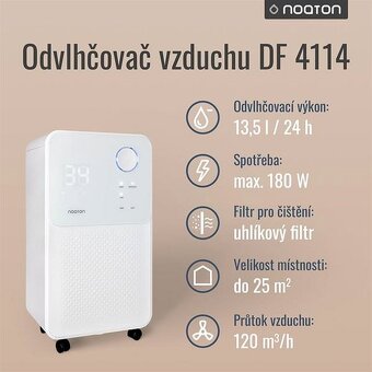 Noaton DF 4114 – 2v1 odvlhčovač a čistička vzduchu - 10