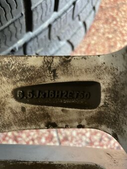 Originál Volkswagen ALU kola 5x112 r16 zimní pneu 5,5mm - 10