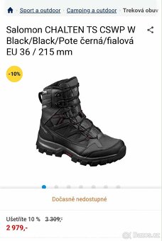 Dámské zimní boty Salomon CHALTEN TS vel.39 1/3 - 10