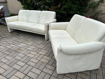 Kožená sedací souprava Elastoform® 3+2 VÝBORNÝ STAV - 10