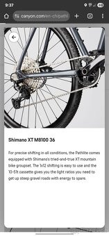 Canyon Pathlite 7 vel. M (2021) - Shimano XT Trekingové kolo - 10