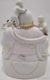 Socha smějícího se Buddhy Maitreya Dehua - 5 dětí Maitreya - 10