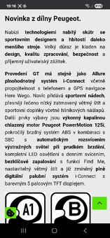 Zánovní skútr Peugeot Pulsion125 GT, rok 2025, v záruce - 10