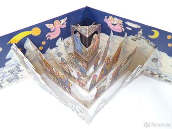 Retro velký vánoční betlém 3D - ČSSR - 10