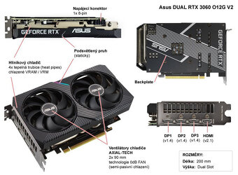 🚀 Herní grafika ASUS RTX 3060 12GB GDDR6 🚀 - 10