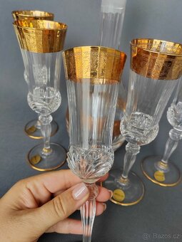 Křišťálové sklenice a karafiát na sekt a šampaňské od CreArt - 10