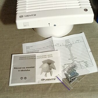 Ventilator axiální ⌀ 150 mm  se žaluzií VENTS 150 MAL - 10