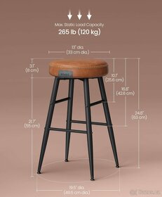 Nový barový set - stůl + 2x židle - 10