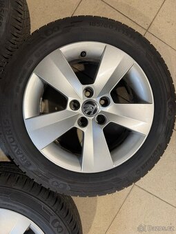 Alu kola Škoda MATONE R15 5x100 ET38 + Letní pneu 185/60 R15 - 10