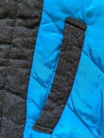 Modrá zimní bunda se zlatými prvky - vel M/L - 10