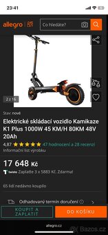 Elektrokolobezka Kamikaze k1 1000w - 10