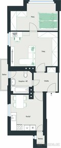 Prodej bytu 2+1, celk. 61,5 m2, Balkón, 1. NP, Praha Nusle - 10