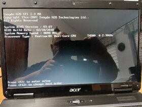 15,6" 2-jádro Acer Aspire 5732ZG - běží ale zaheslovaný - 10