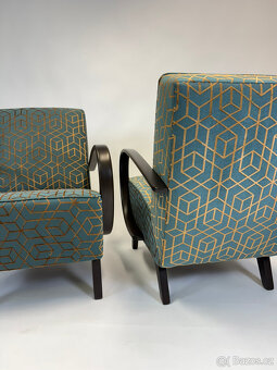 2x Luxusní křesla Halabala po kompletní renovaci - 10