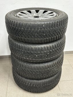 4 ks plech. disků 6,5Jx16 se zimními pneu Dunlop 205/55/16 - 10