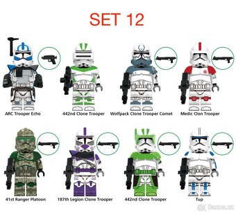 Rôzne figúrky Star Wars 3 (8ks) typ lego - nové - 10