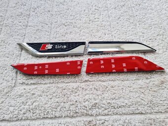 Bočné krídelká nálepky na blatník pre AUDI S-Line. - 10