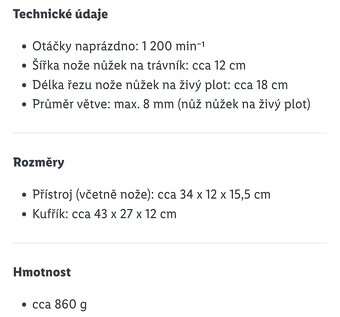 Aku nůžky na trávník a živý plot 2v1 Parkside - 10