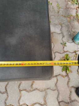 Stul dubovy masiv 200x90x76 kovove nohy+ lavice - 10