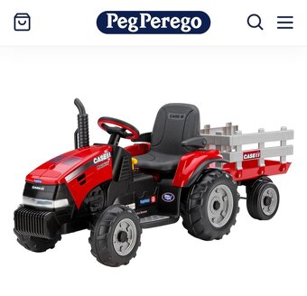 Peg Perego Traktor 12V s příslušenstvím. - 10