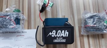 Aku Redukce Makita 18V,14V s dráty+vypínač+pojistka,TOP. - 10