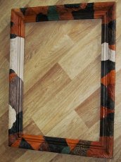 Obrazový rám potažený pravou kůží hand made - 10