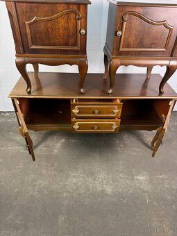 Starožitná komoda s nočními stolky (137002) - 10