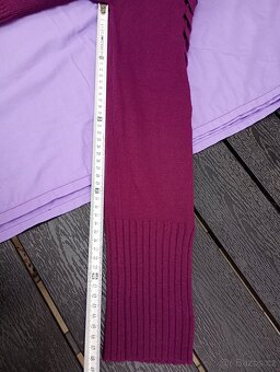 Set svetr a mikina barva fialová vel. L - 10