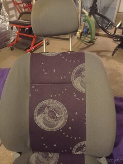 Škoda Felicia fialova mystery interiér sedačky - 10