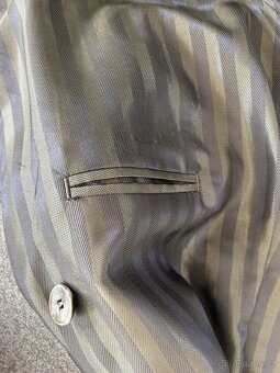 Pánský vlněný oblek - šedý, velikost 46 - 10