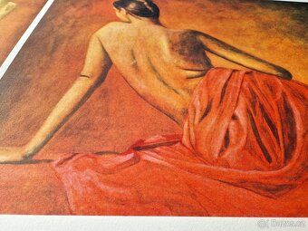 ANDREAS SCHOLZ - Nude with Calla Left (CERTIFIKÁT), Litograf - 10