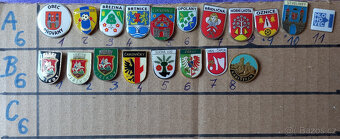 samolepky ERBY - konvolut + placky - 10