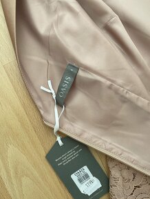 Nové béžové šaty Oasis vel. XS - 10