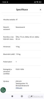 Prodám houpací křeslo NEBEL - 10