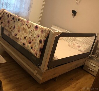 Zábrany na postel 180x200 - 3 strany - 10