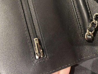 Chanel woc - kabelka na řetízku, černá, silver hw - 10