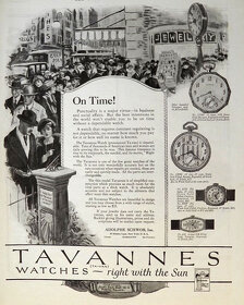 TAVANNES 1910 švýcarské luxusní náramkové / kapesní hodinky - 10