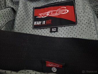 XLS GREEN dvojdielna pánska kožená moto kombinéza 52 L - 10