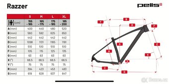 MTB rám Alu Pells Razzer vel. M 18” - 10