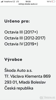 Škoda Octavia lll,IV zánovní orig. disky a pneu s poklicemi - 10