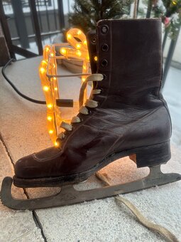 Historické brusle Alpina s čepelemi Sheffield, - 10