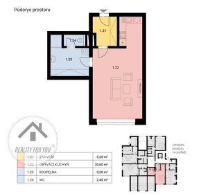 Rezidence Oliva Říčany - nebytový prostor 1+kk (47,40 m2), Ř - 10