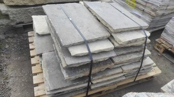 Stará kamenná dlažba, opuková dlažba, zápražáky, 130 m2 - 10